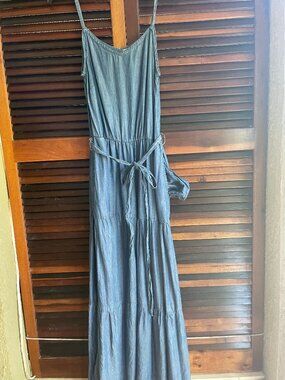 Long Lyocell denim dress